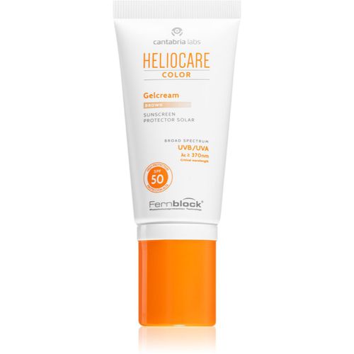 Color crema-gel colorata SPF 50 colore Brown 50 ml - Heliocare - Modalova