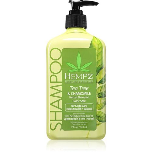 Tea Tree & Chamomile champú hidratante con fórmula ligera para cabello 500 ml - HEMPZ - Modalova