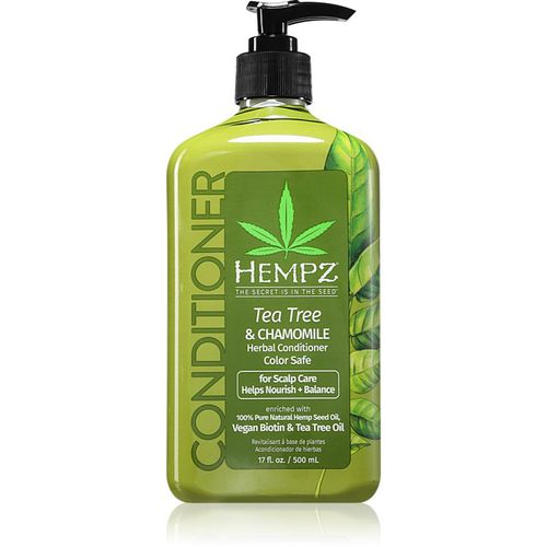 Tea Tree & Chamomile acondicionador hidratante para cabello 500 ml - HEMPZ - Modalova