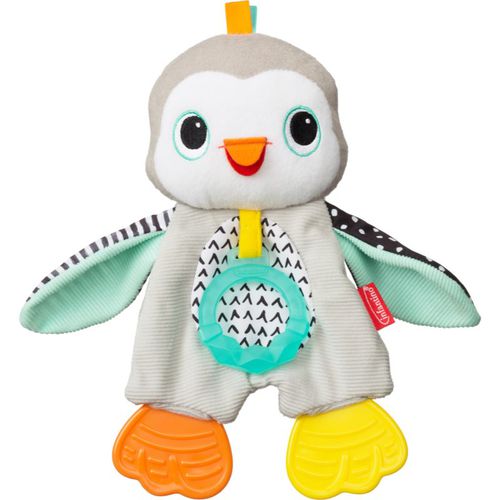 Cuddly Teether Penguin juguete de peluche con mordedor 1 ud - Infantino - Modalova