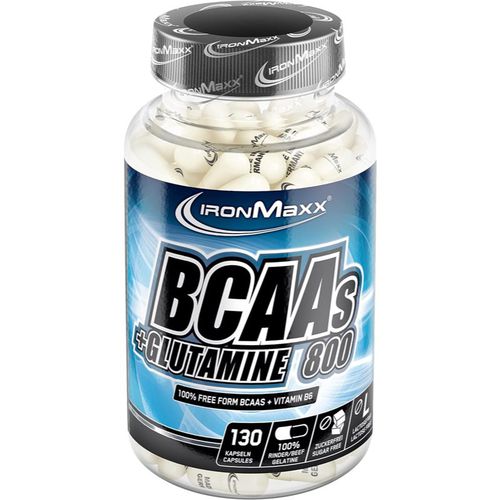 BCAAs + Glutamin 800 Aminosäurekomplex in Kapseln 130 KAP - IronMaxx - Modalova