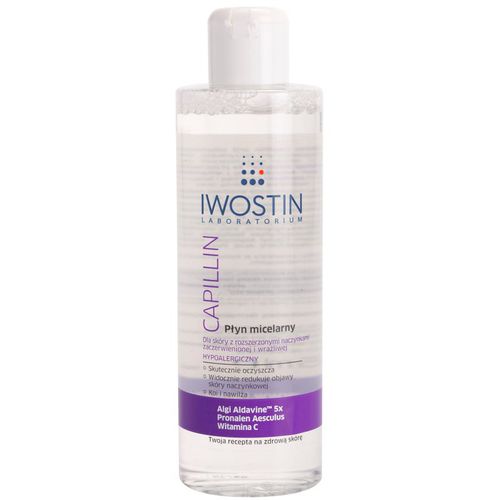 Capillin acqua micellare detergente per pelli sensibili con tendenza all'arrossamento 215 ml - Iwostin - Modalova