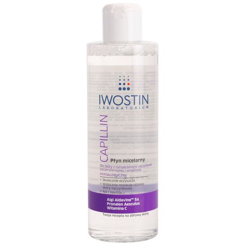 Capillin agua micelar limpiadora para pieles sensibles con tendencia a las rojeces 215 ml - Iwostin - Modalova