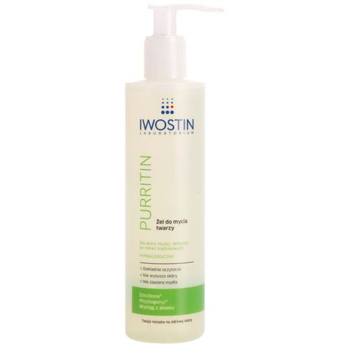 Purritin gel para lavar para pieles grasas con tendencia acnéica 300 ml - Iwostin - Modalova