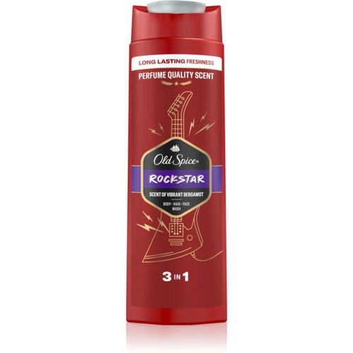 RockStar gel doccia per uomo per viso, corpo e capelli 400 ml - Old Spice - Modalova