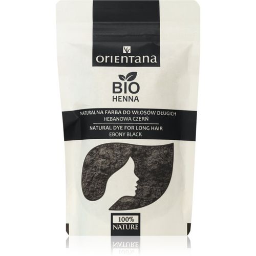 Bio Henna Natural Dye Permanent-Haarfarbe Farbton Ebony Black 100 g - Orientana - Modalova