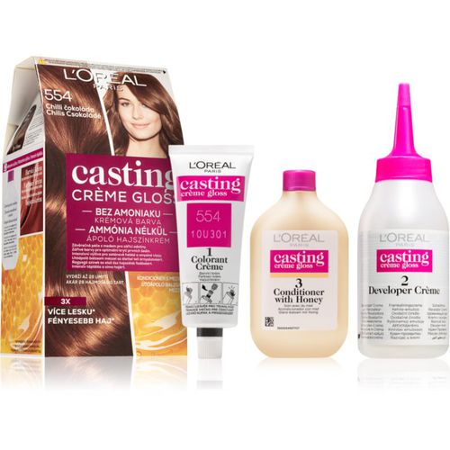 Casting Creme Gloss tinta per capelli colore 554 Spicy Chocolates 1 pz - L’Oréal Paris - Modalova