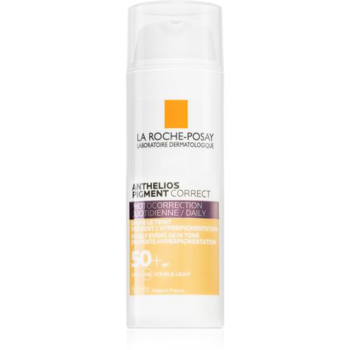 Anthelios crema abbronzante contro le macchie della pelle SPF 50+ colore Light 50 ml - La Roche-Posay - Modalova