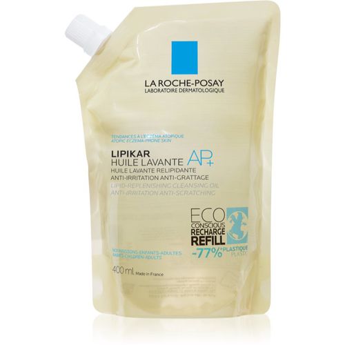 Lipikar Huile AP+ aceite lipídico de limpieza anti irritación Recambio 400 ml - La Roche-Posay - Modalova