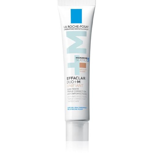 Effaclar DUO+M Unifiant crema tonificante leggera effetto idratante colore Medium 40 ml - La Roche-Posay - Modalova