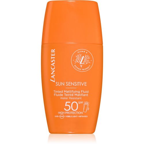 Sun Sensitive Tinted Mattifying Fluid emulsión matificante resistente al agua SPF 50 30 ml - Lancaster - Modalova