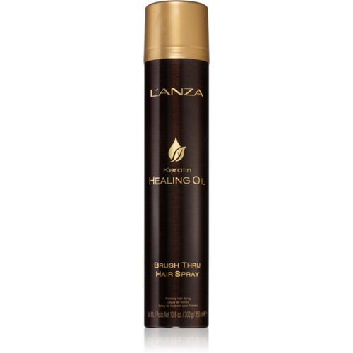 Keratin Healing Oil Brush Thru Spray spray protector para de brillo y fijación natural al cabello 350 ml - L'anza - Modalova