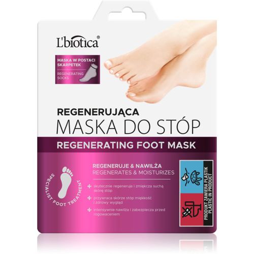 Masks maschera rigenerante piedi in forma di calzini 32 ml - L’biotica - Modalova