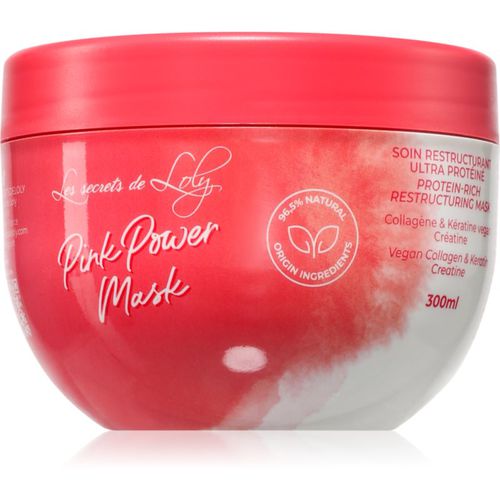 Pink Power Mask maschera ricostruttore per capelli mossi e ricci 300 ml - Les Secrets De Loly - Modalova