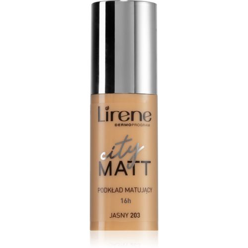 City Matt mattierendes Make up-Fluid mit glättender Wirkung Farbton 203 Light 30 ml - Lirene - Modalova