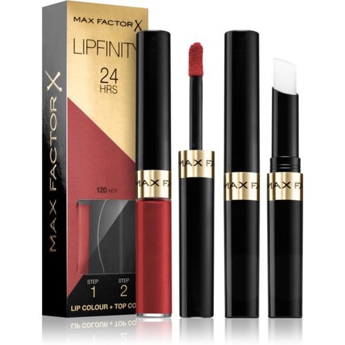 Lipfinity Lip Colour langanhaltender Lippenstift mit Balsam Farbton 120 Hot 4,2 g - Max Factor - Modalova