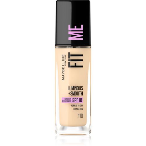 Fit Me! Flüssiges Make-Up für klare und glatte Haut Farbton 110 Porcelain 30 ml - MAYBELLINE NEW YORK - Modalova