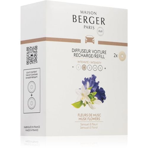 Musk Flowers ambientador de coche para ventilación Recambio 2x17 g - Maison Berger Paris - Modalova