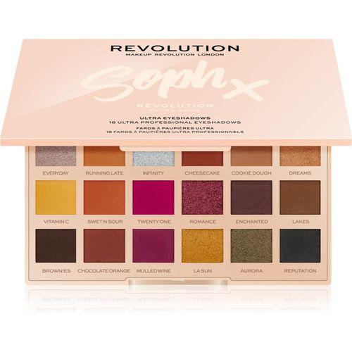 Soph X Extra Spice Lidschatten-Palette mit Spiegel Farbton Extra Spice 18 x 0.8 g - Makeup Revolution - Modalova