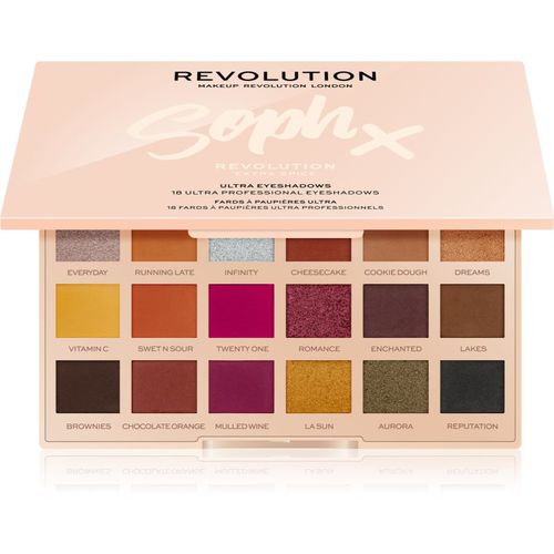 Soph X Extra Spice paleta de sombras de ojos con un espejo pequeño tono Extra Spice 18 x 0.8 g - Makeup Revolution - Modalova