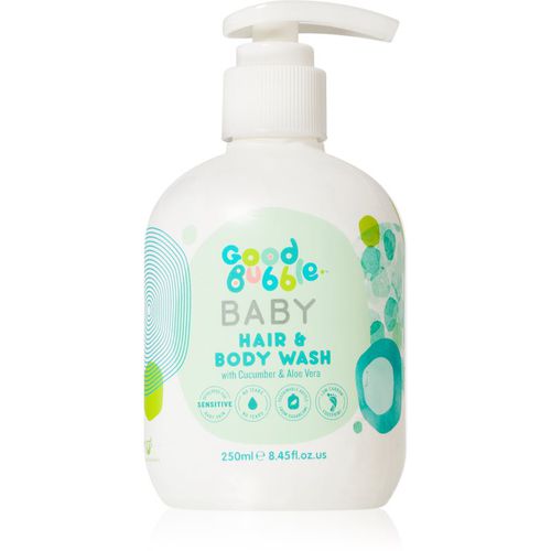 Baby Hair & Body Wash emulsión limpiadora y champú para bebé lactante Cucumber & Aloe vera 250 ml - Good Bubble - Modalova