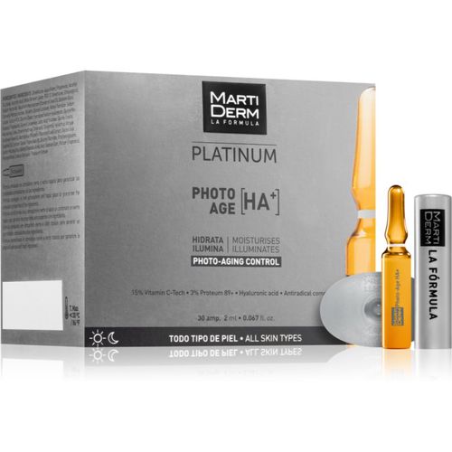 Platinum Photo Age HA+ anti-aging Gesichtsserum in Ampullen mit Vitamin C 30x2 ml - Martiderm - Modalova