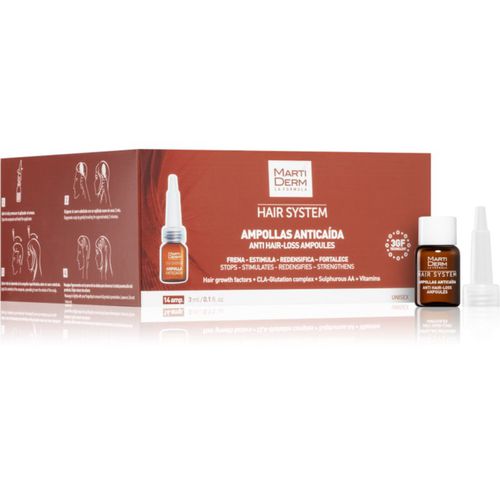 Hair System Pflege zur Förderung des Haarwachstums und gegen Haarausfall in Ampullen 14x3 ml - Martiderm - Modalova