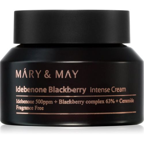 Idebenone + Blackberry Complex Intensive Total Care Cream crema hidratante iluminadora con efecto antiarrugas 70 g - MARY & MAY - Modalova