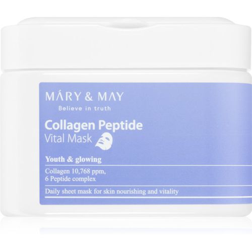 Collagen Peptide Vital Mask conjunto de máscaras de hoja con efecto antiarrugas 30 ud - MARY & MAY - Modalova