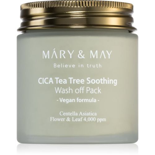 Cica Tea Tree Soothing maschera detergente minerale all'argilla per lenire la pelle 125 g - MARY & MAY - Modalova