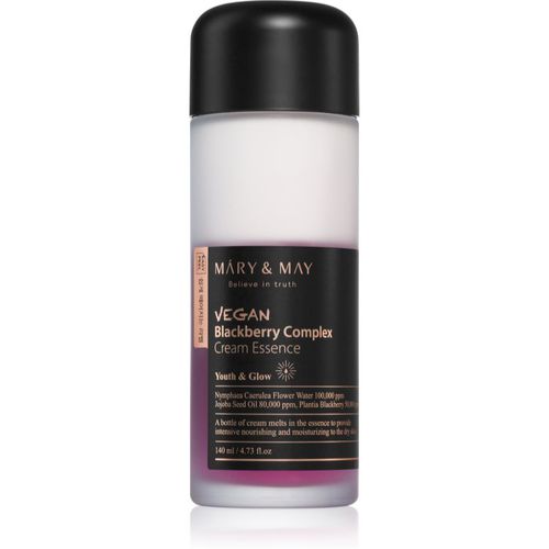 Blackberry Complex Cream Essence esencia hidratante concentrada para pieles sensibles 140 ml - MARY & MAY - Modalova