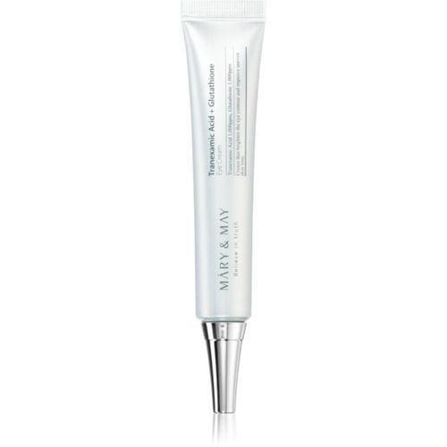 Tranexamic Acid + Glutathione Eye Cream Crema de ojos antiarrugas para reducir la hinchazón y las ojeras 30 g - MARY & MAY - Modalova