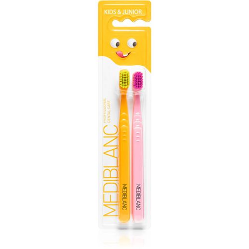 KIDS & JUNIOR Ultra Soft spazzolino da denti per bambini ultra soft Orange, Pink 2 pz - MEDIBLANC - Modalova