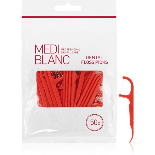 Dental Floss Picks stuzzicadenti con filo interdentale 50 pz - MEDIBLANC - Modalova