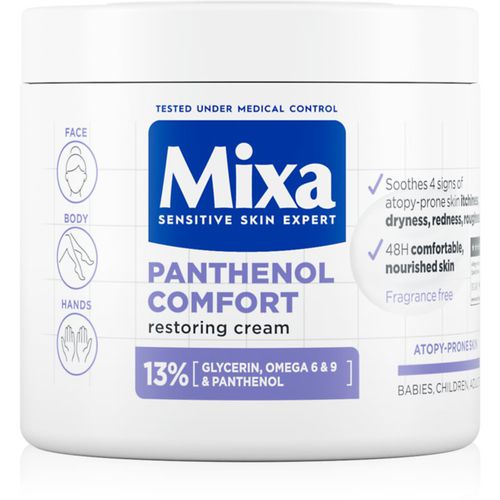 Panthenol Comfort crema corporal regeneradora para pieles secas y atópicas 400 ml - MIXA - Modalova