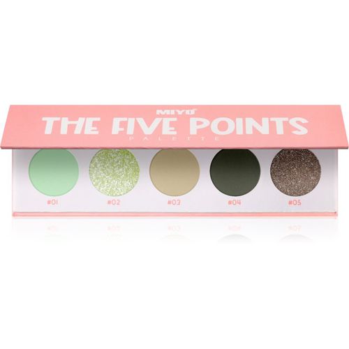 Eyeshadow The five points paleta de sombras de ojos tono 36 Pistachio gelato 1 ud - Miyo - Modalova