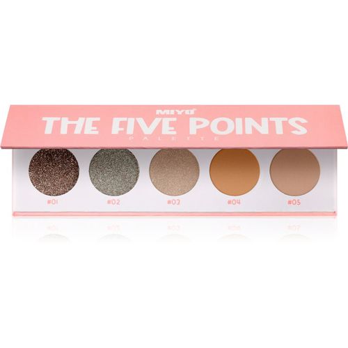 Eyeshadow The five points palette di ombretti colore 15 Consequences 1 pz - Miyo - Modalova