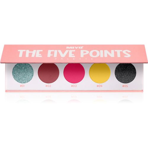 Eyeshadow The five points paleta de sombras de ojos tono 17 Welcome to Miami 1 ud - Miyo - Modalova