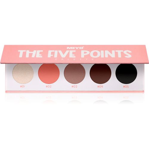 Eyeshadow The five points Lidschattenpalette Farbton 10 Fancy Peach 1 St - Miyo - Modalova