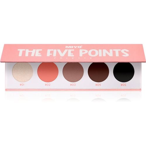 Eyeshadow The five points palette di ombretti colore 10 Fancy Peach 1 pz - Miyo - Modalova