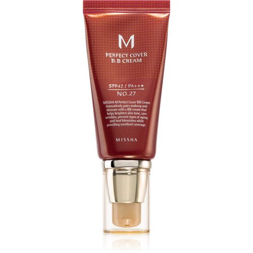 M Perfect Cover BB cream ad alta protezione UV colore No. 27 Honey Beige SPF42/PA+++ 50 ml - Missha - Modalova