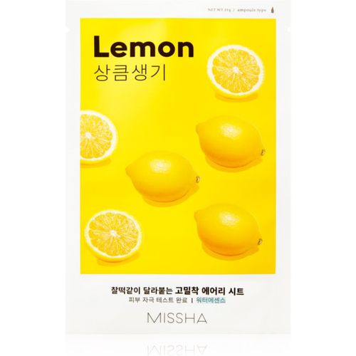 Airy Fit Lemon Máscara de tejido para iluminar y dar vitalidad a la piel 19 g - Missha - Modalova