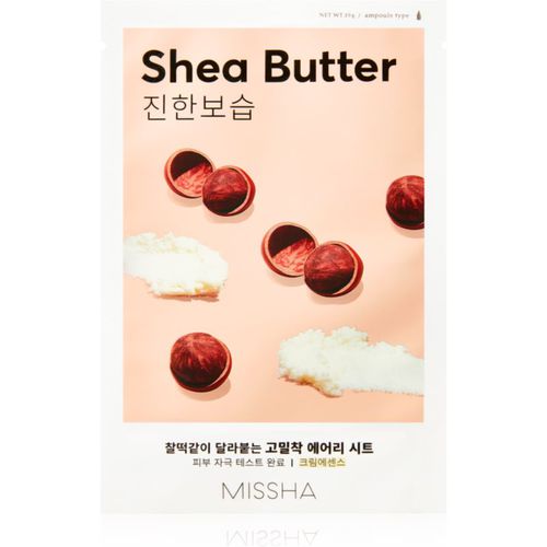 Airy Fit Shea Butter mascarilla hoja con efecto nutritivo e hidratación profunda 19 g - Missha - Modalova