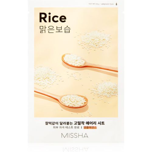 Airy Fit Rice mascarilla hoja limpiadora con efecto refrescante 19 g - Missha - Modalova