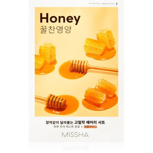 Airy Fit Honey Aufhellende Tuchmaske 19 g - Missha - Modalova