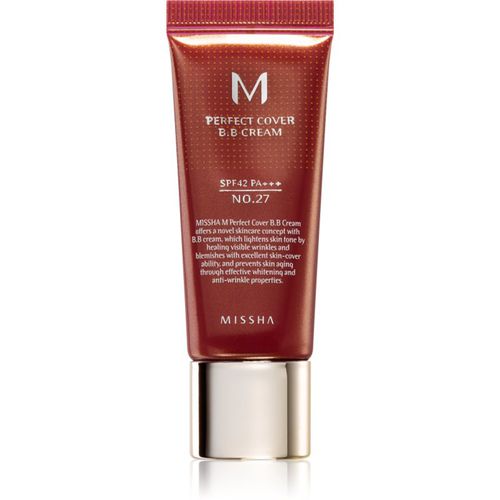 M Perfect Cover BB Creme mit sehr hohem UV-Schutz kleine Packung Farbton No. 27 Honey Beige SPF 42/PA+++ 20 ml - Missha - Modalova