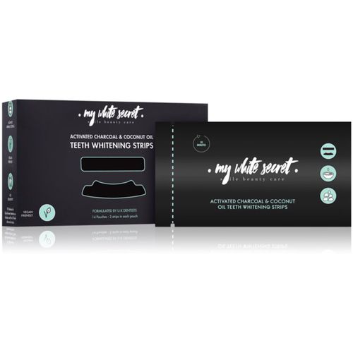 Charcoal and Coconut Oil tiras de blanqueamiento para dientes 14 ud - My White Secret - Modalova