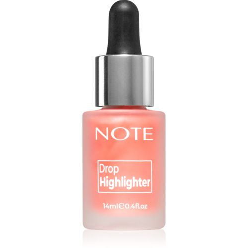 Drop Highlighter illuminante liquido con contagocce 01 Pearl Rose 14 ml - Note Cosmetique - Modalova