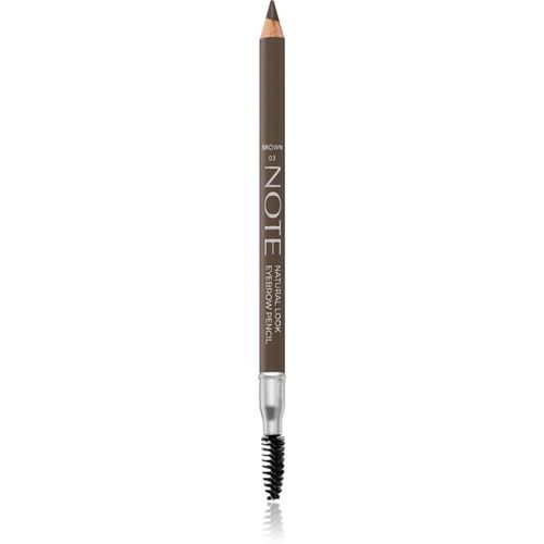 Natural Look matita per sopracciglia con spazzolino 03 Brown 1,08 g - Note Cosmetique - Modalova