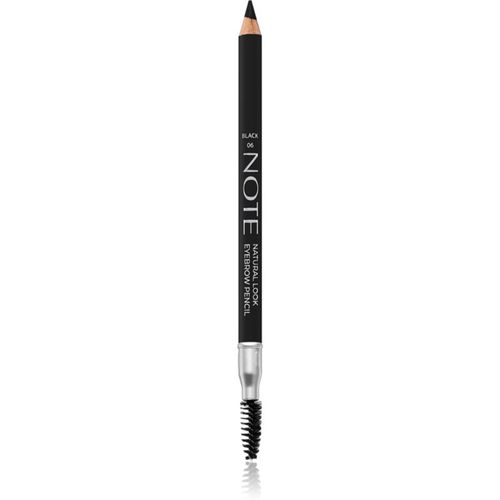 Natural Look matita per sopracciglia con spazzolino 06 Black 1,08 g - Note Cosmetique - Modalova